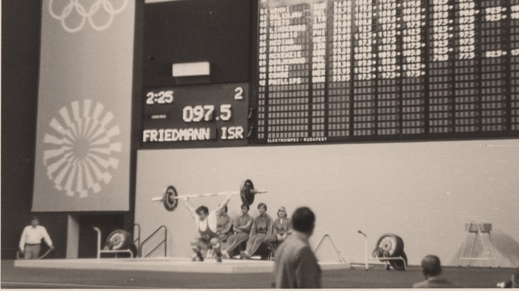 Ze’ev Friedman im Wettkampf bei den Olympischen Sommerspielen 1972.