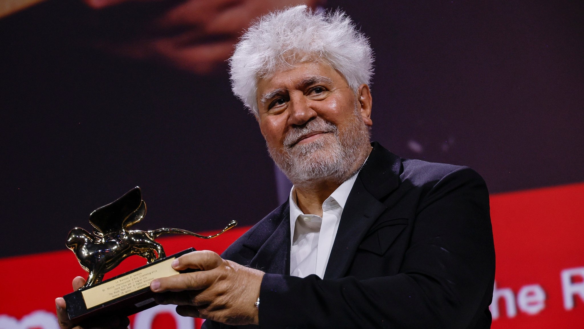 Pedro Almodovar, Gewinner des Goldenen Löwen für den besten Film für "The Room Next Door".