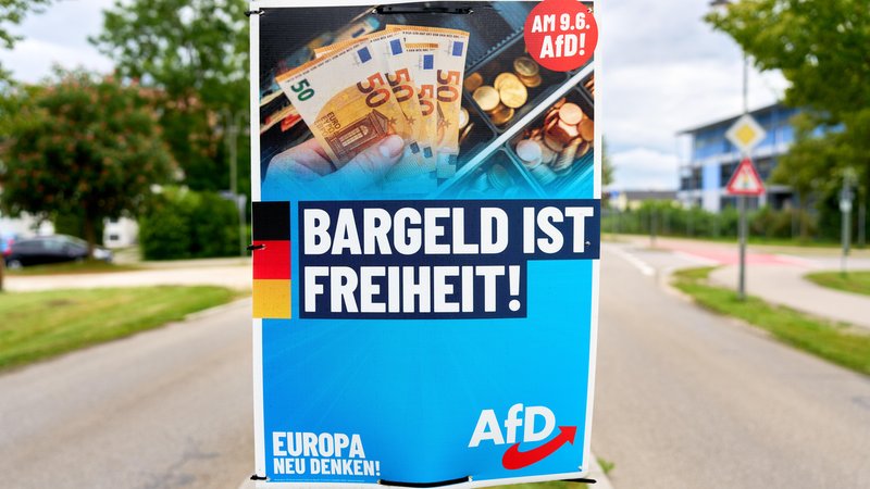 Wahlplakat der AfD im Europawahlkampf 2024 | Bild: picture alliance / CHROMORANGE | Michael Bihlmayer Wahlplakat der AfD im Europawahlkampf 2024