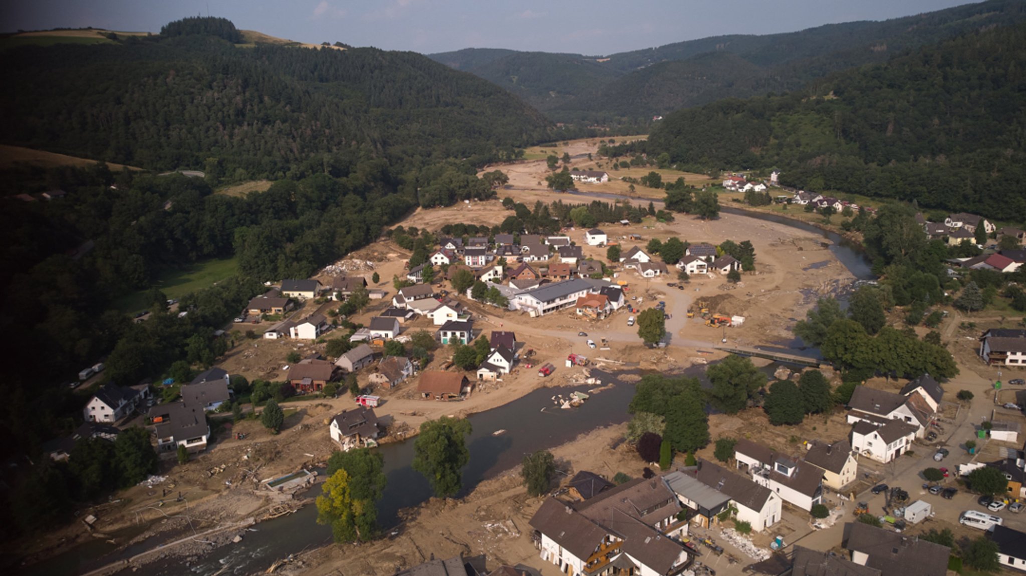 22.07.2021, Rheinland-Pfalz, Insul nach dem Hochwasser.