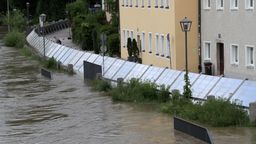 Hochwasser in Regensburg, Eiserner Steg | Bild:BR/Margit Ringer