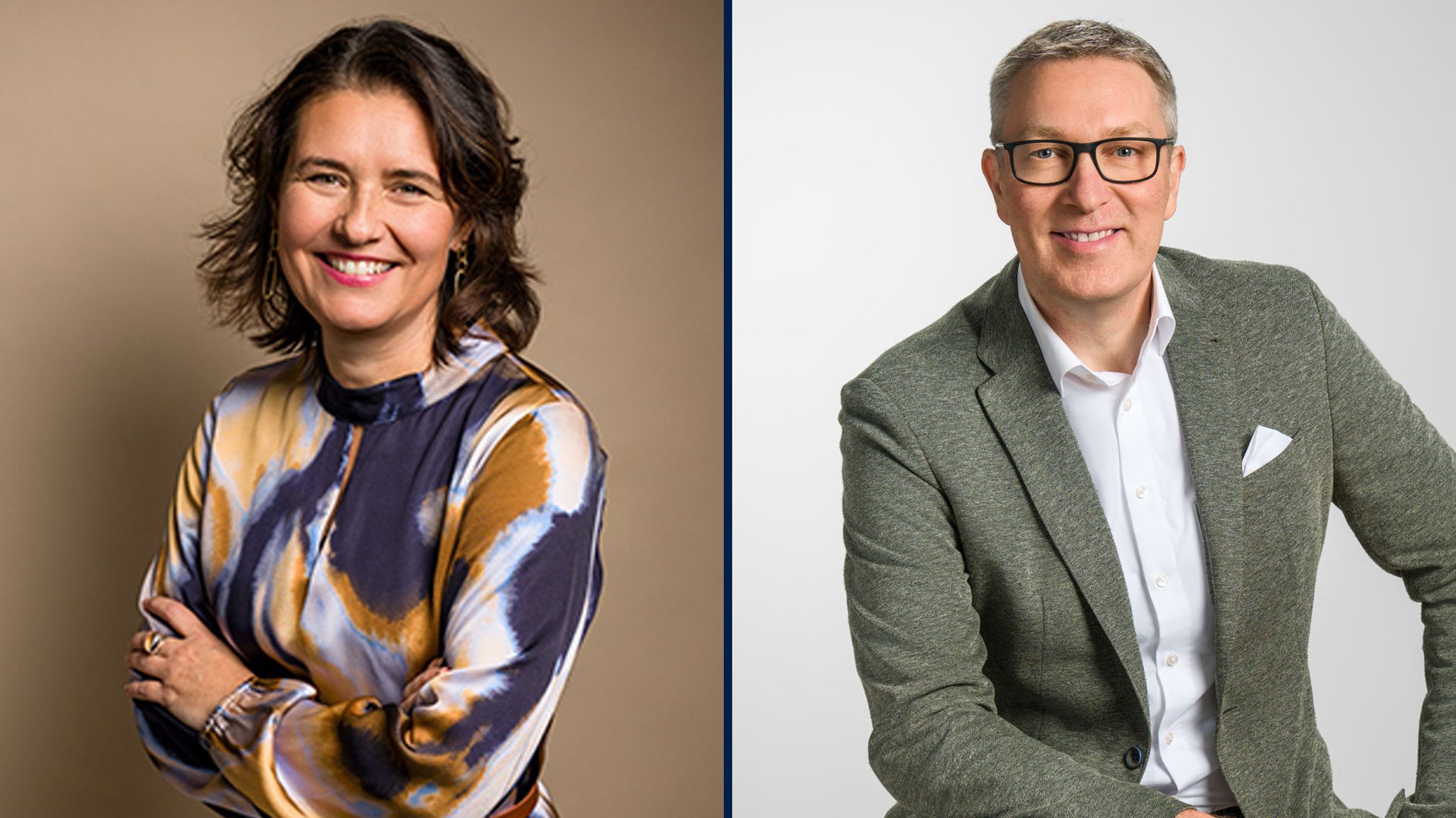 Sabine Sitter und Christoph Vogel | Bild: Sabine Sitter/Foto-Studio Müller, Christoph Vogel/Foto-Studio Müller, Montage BR Sabine Sitter und Christoph Vogel