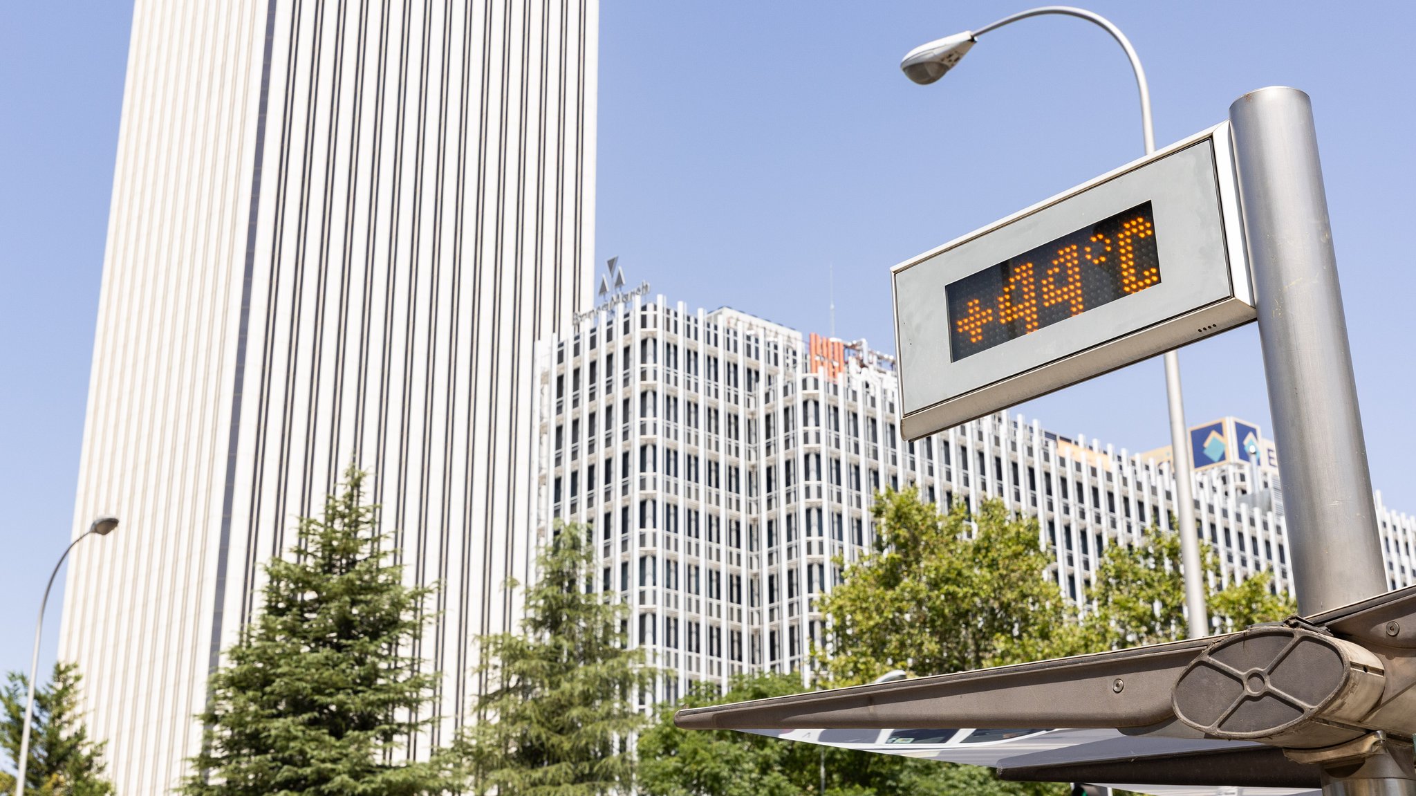 44 Grad - gemessen am 9. August in Madrid | Bild: pa/dpa/Ignacio Lopez Isasmendi 44 Grad - gemessen am 9. August in Madrid