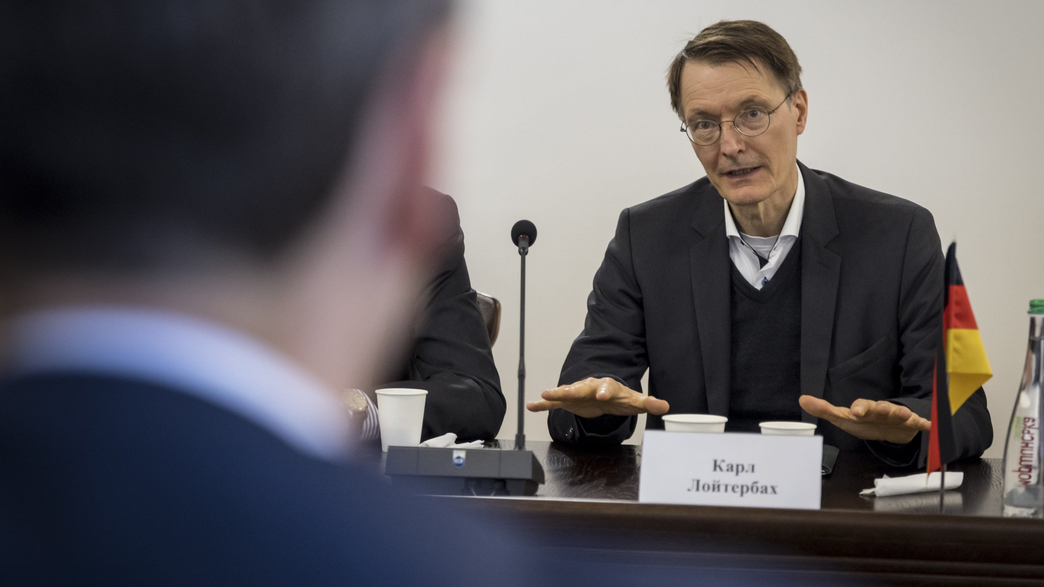 Karl Lauterbach (SPD), Bundesminister fuer Gesundheit, besucht die ukrainische Stadt Lviv gemeinsam mit dem Gesundheitsminister der Ukraine, Liashko.