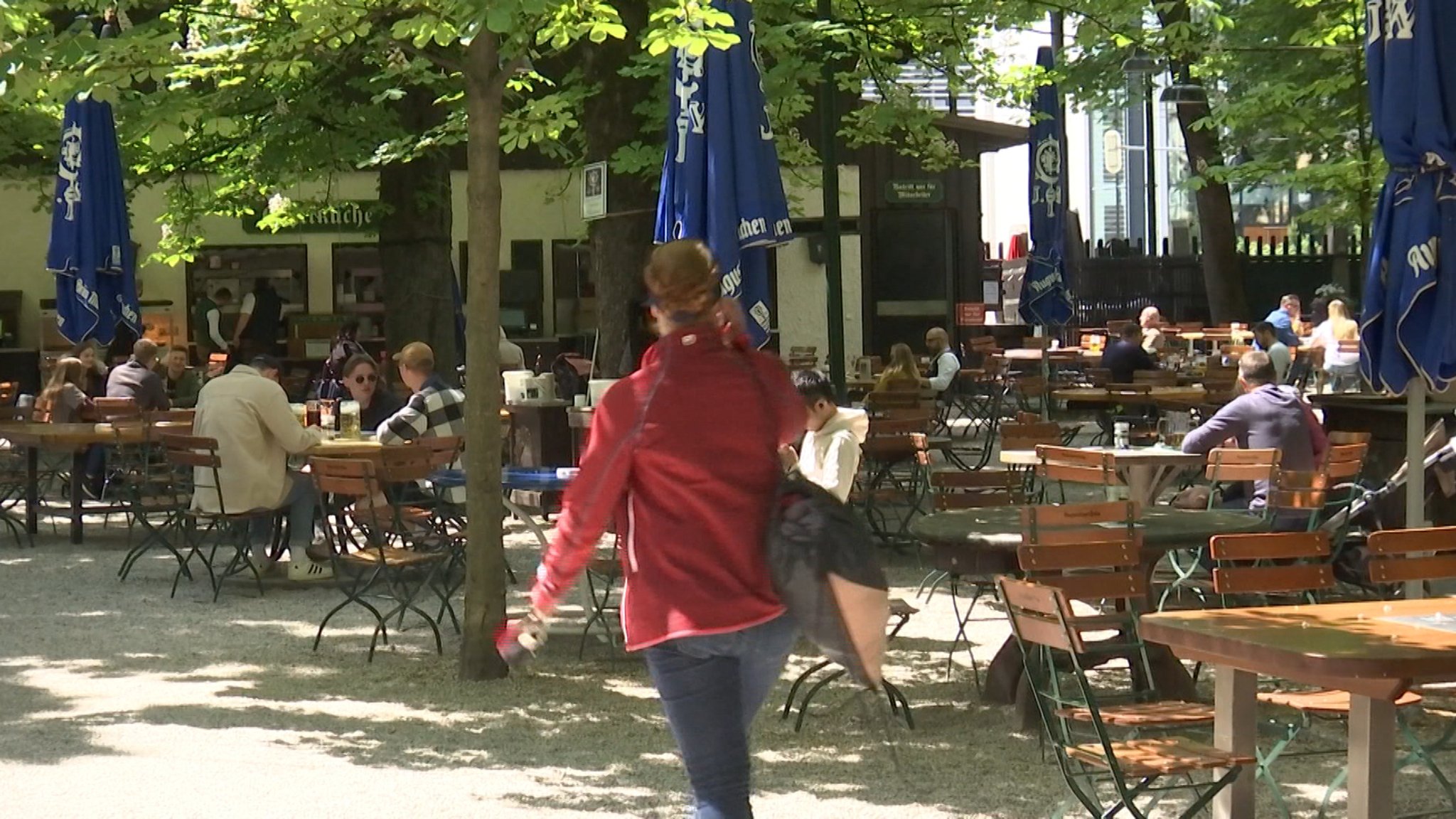 Im Münchner Biergarten