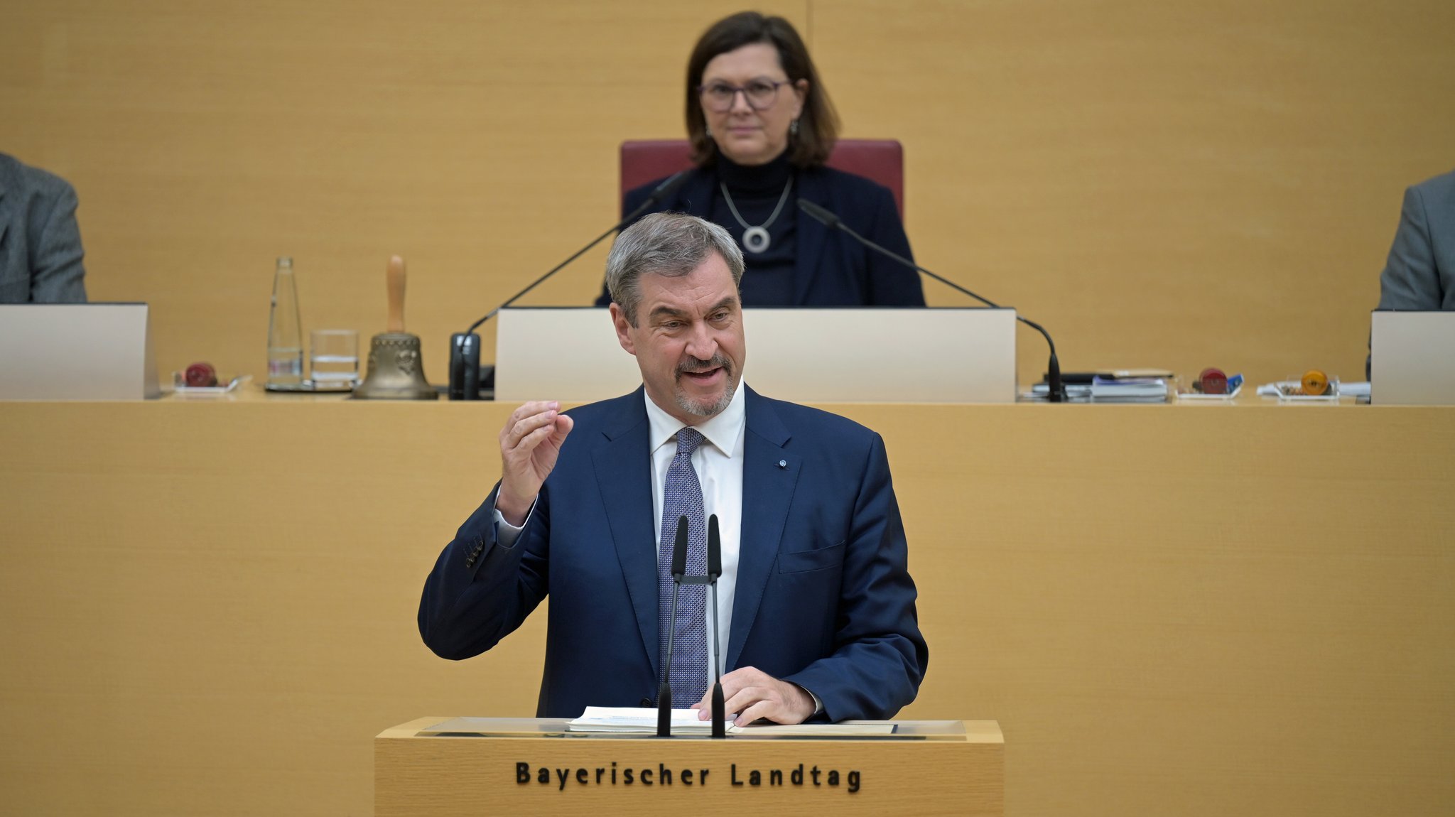 Ministerpräsident Söder bei seiner Regierungserklärung