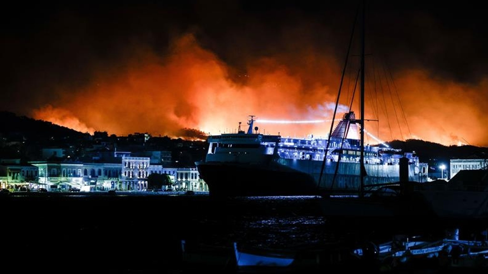 Brände auf griechischer Insel Chios.