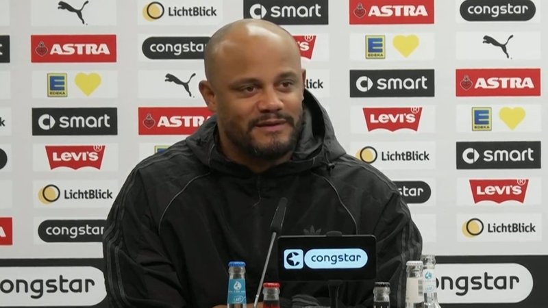 Vincent Kompany in der Pressrunde nach St. Pauli | Bild: FC St. Pauli Vincent Kompany in der Pressrunde nach St. Pauli