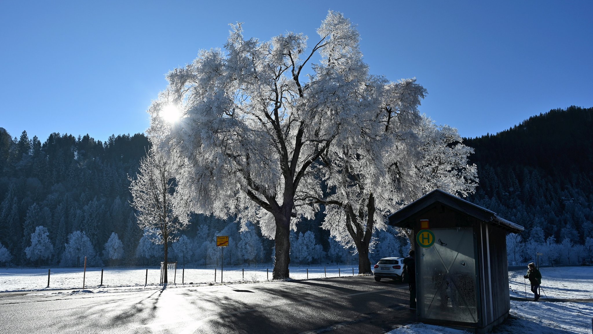 Eisige Temperaturen und etwas Schnee in Bayern erwartet