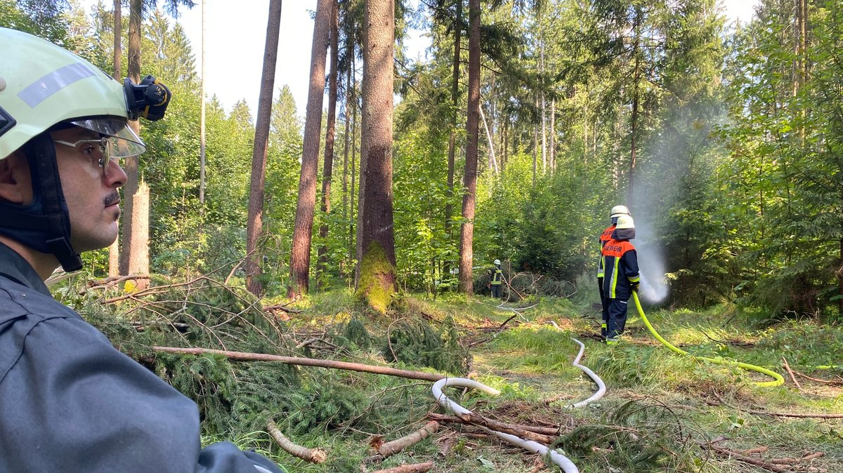 Löschübung – Forstministerium befürchtet immer mehr Waldbrände
