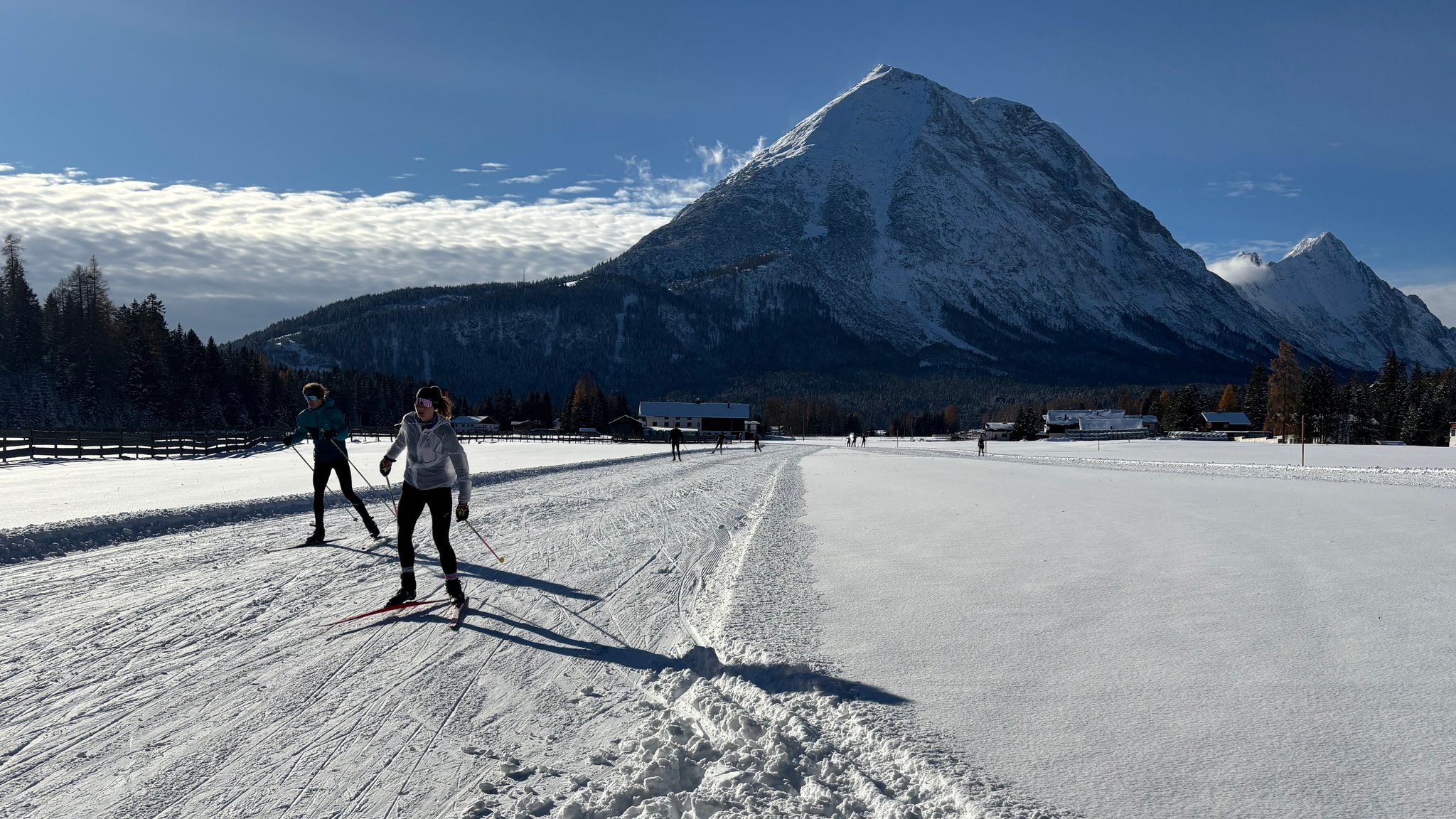 Ein kleiner Rundkurs auf Naturschnee war das Wochenende sogar möglich. 