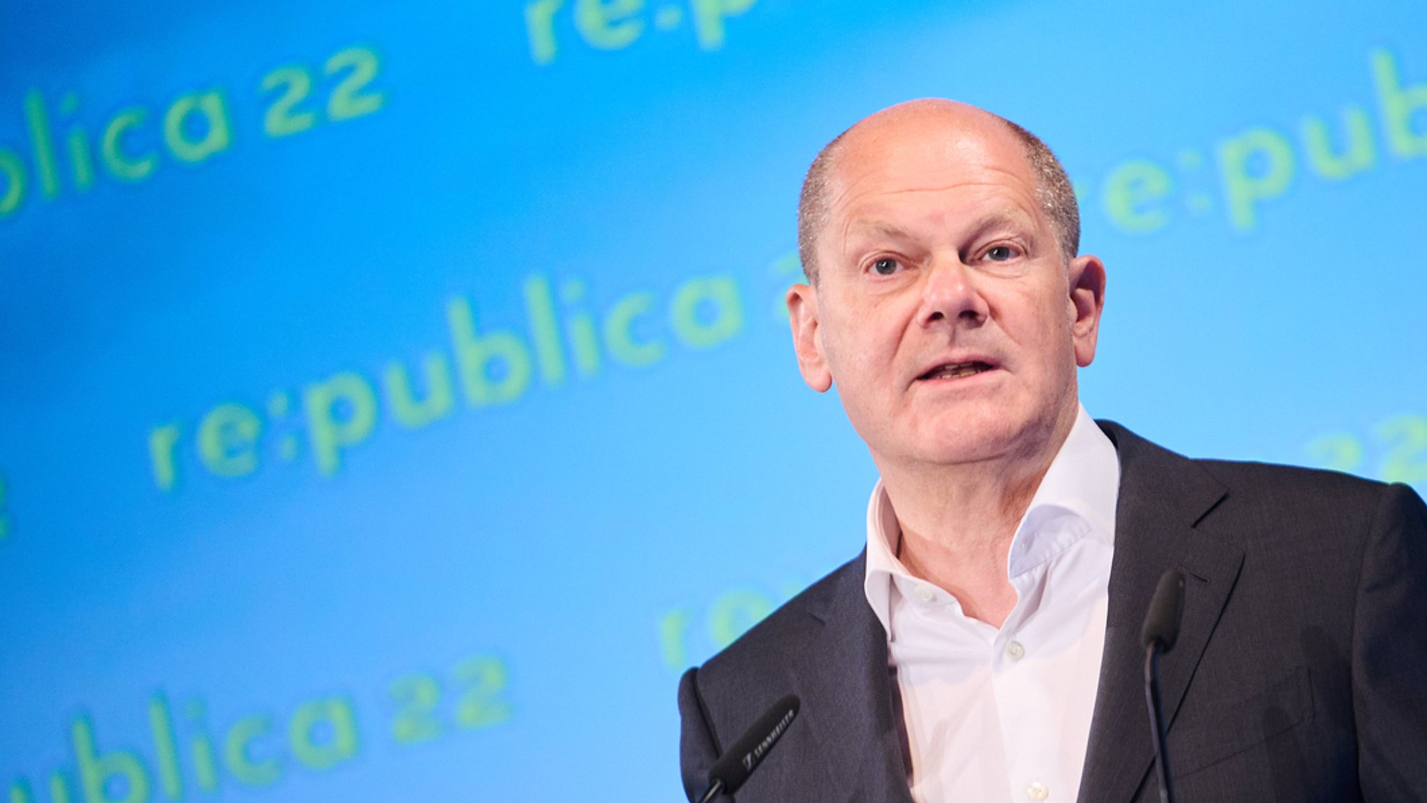 Olaf Scholz auf der Internetkonferenz re:publica