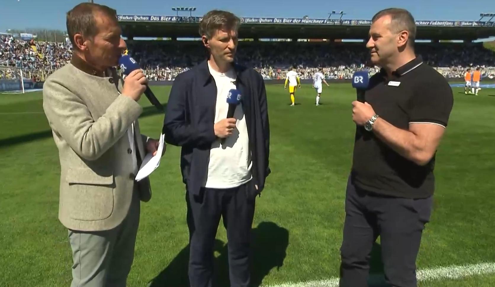 Benny Lauth und Manfred Paula in der Halbzeitanalyse