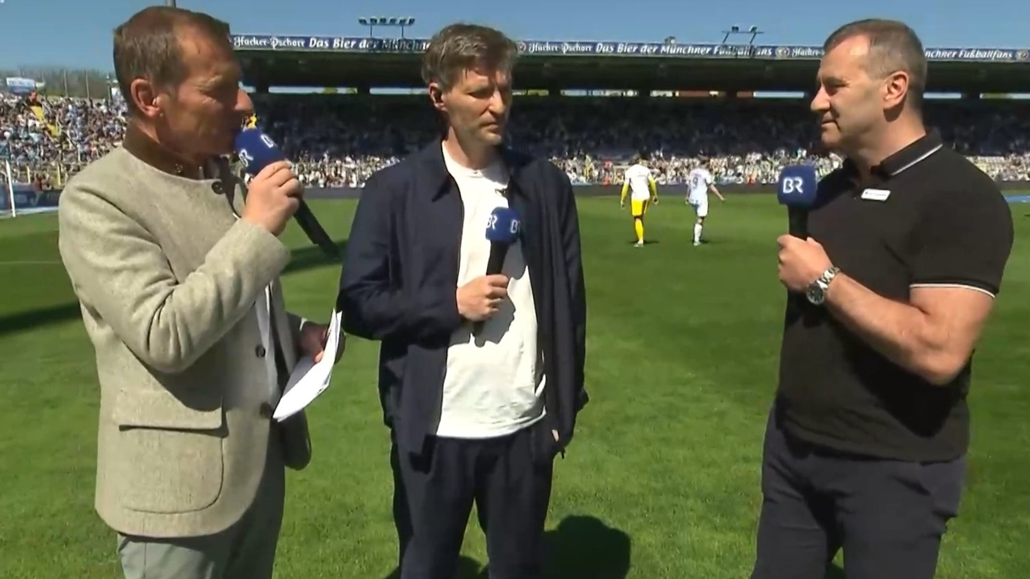 Benny Lauth und Manfred Paula in der Halbzeitanalyse