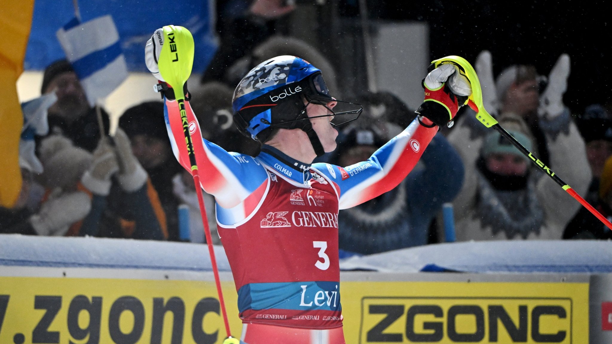 Slalom in Gurgl: Straßer raus, Braathen raus, Noel jubelt