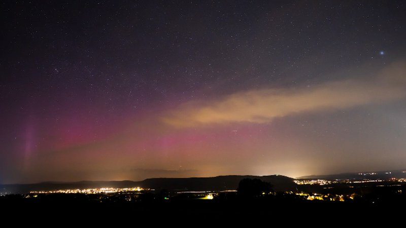 Polarlichter über Bamberg | Bild: News5/Ferdinand Merzbach Polarlichter über Bamberg