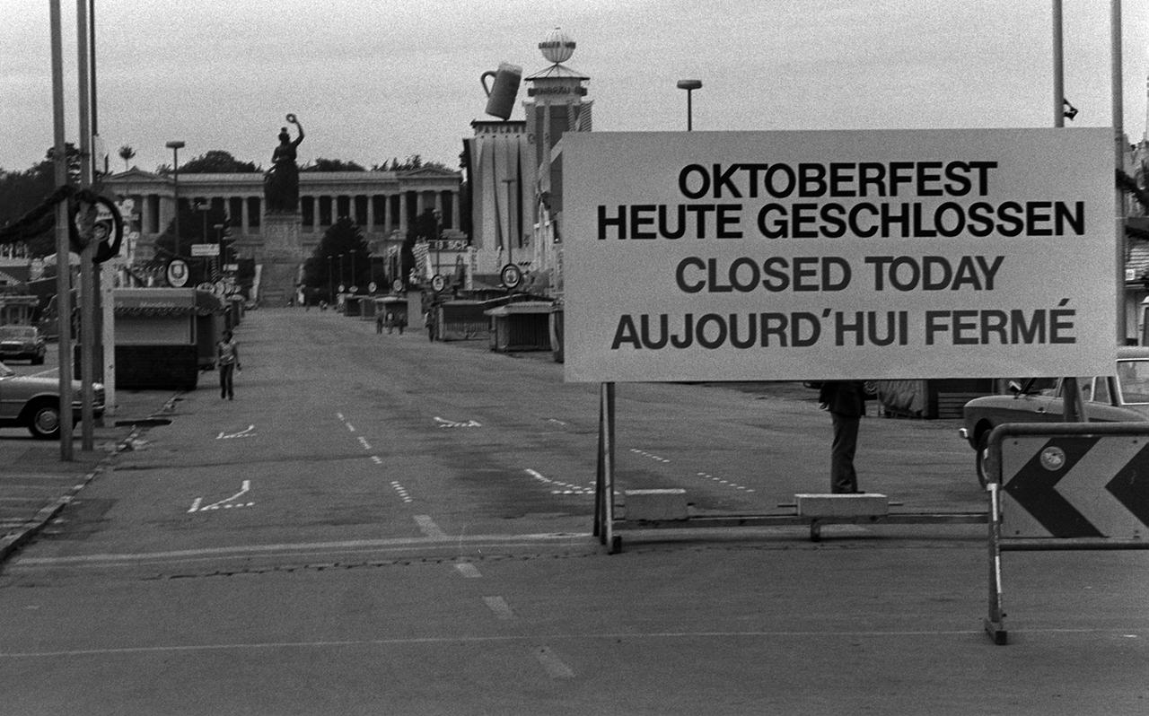 Das Oktoberfest war während der Trauerfeierlichkeiten 1980 für 24 Stunden unterbrochen