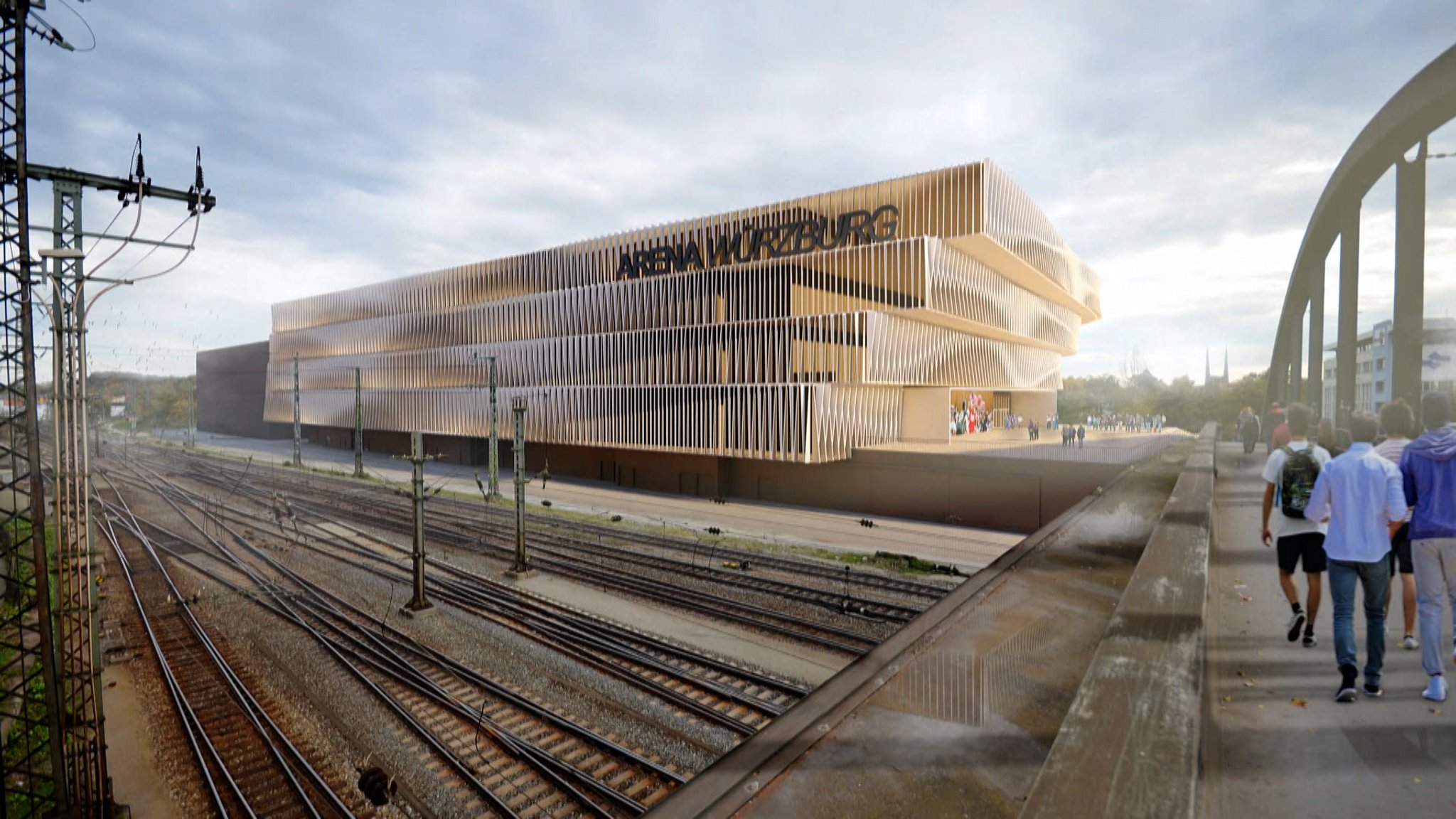 Konzeptfoto der neuen Arena in Würzburg.