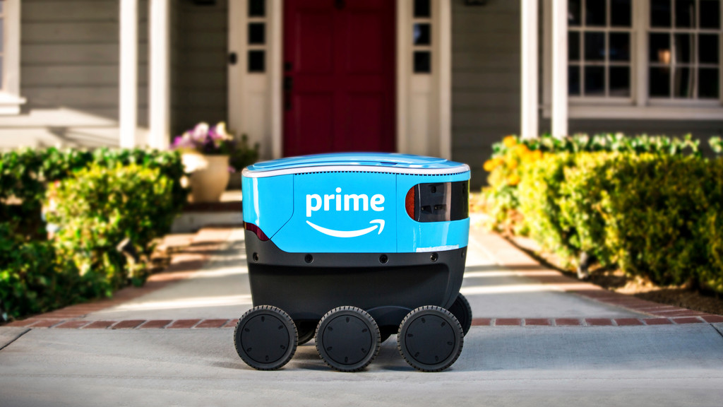 Amazon stellt seine Tests kleiner Lieferroboter, die auf dem Gehweg fahren, ein