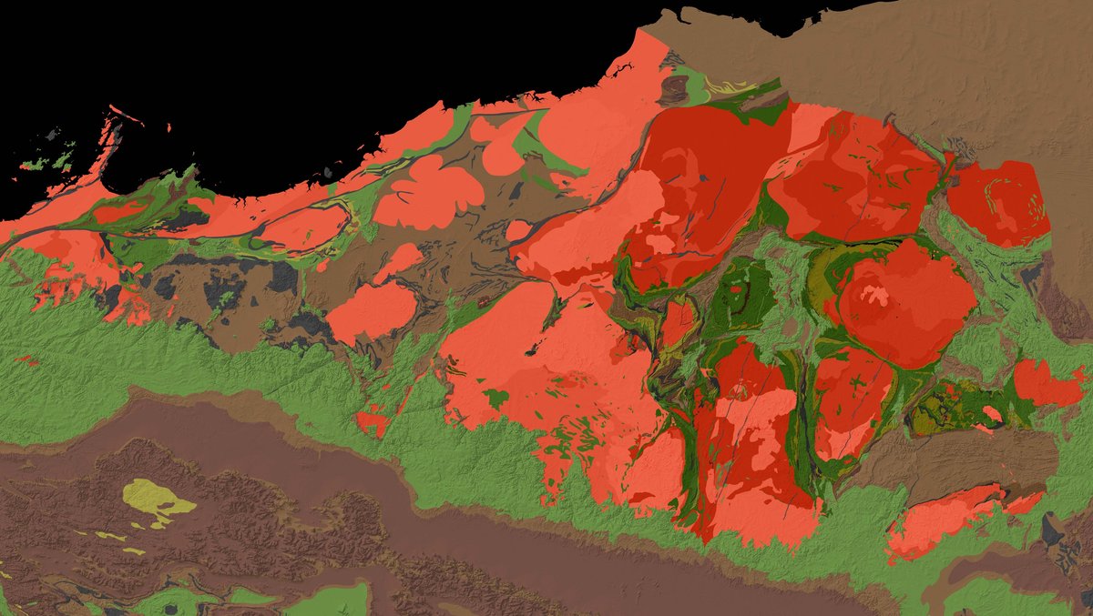 Geologische Karte von Pilbara Craton