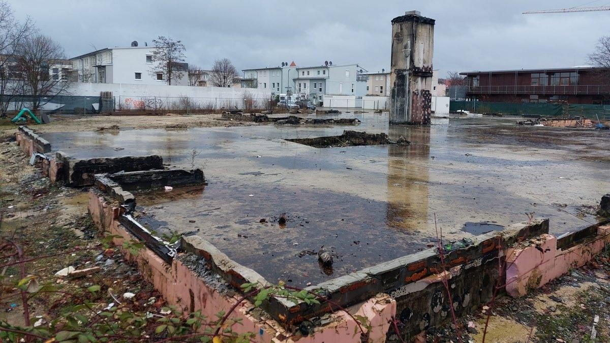 Grundsteine des abgebrannten Kita-Neubaus.