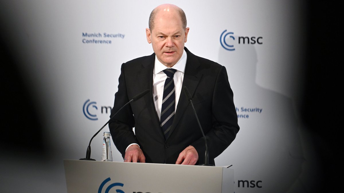 Olaf Scholz auf der Münchner Sicherheitskonferenz
