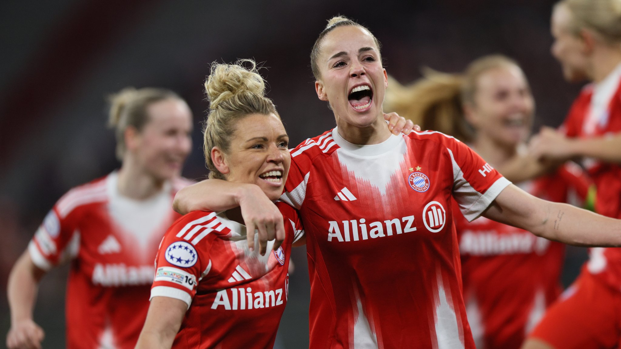 Spielszene FC Bayern Frauen - Manchester United