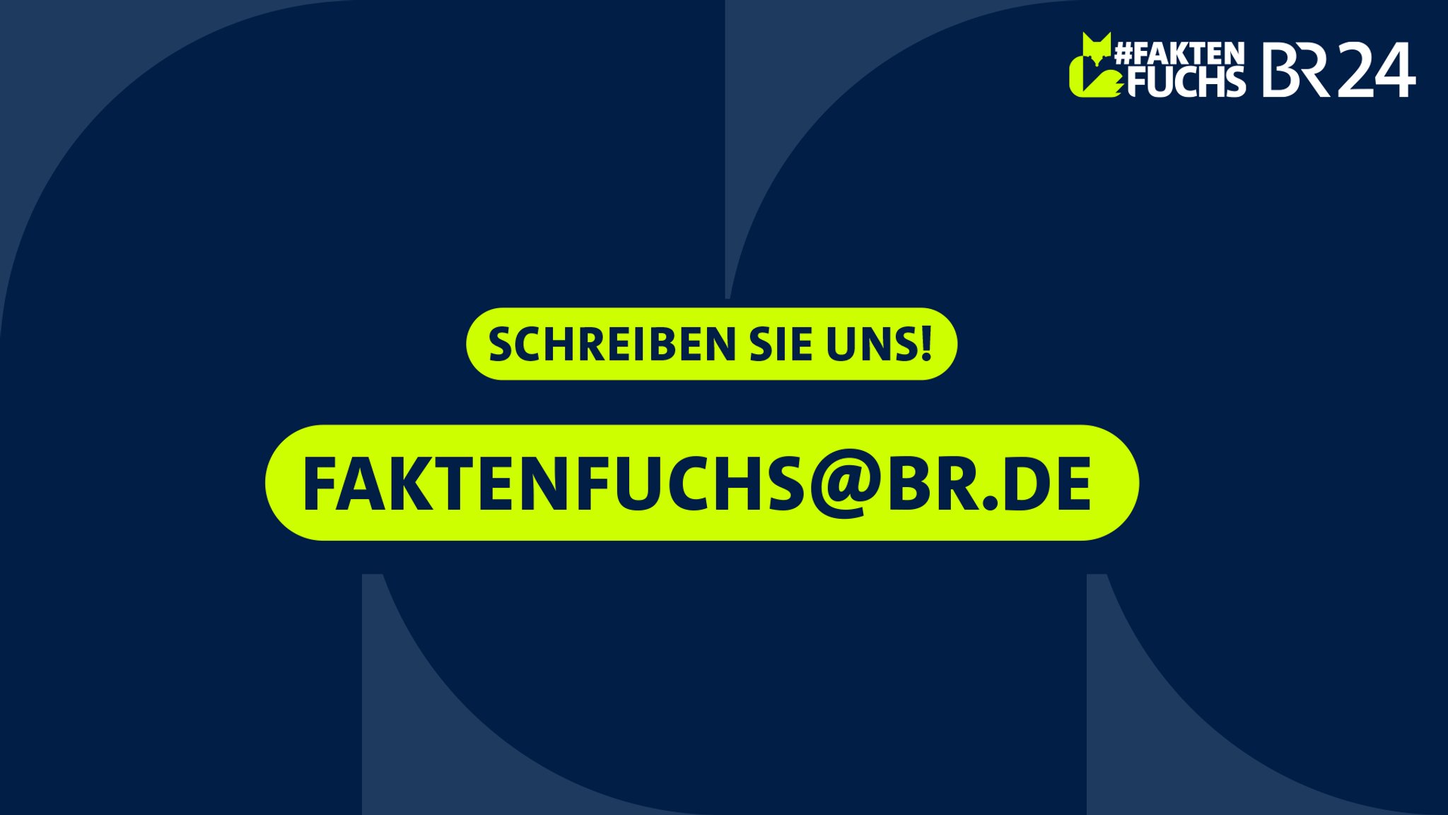 Das #Faktenfuchs-Team ist per Mail erreichbar.