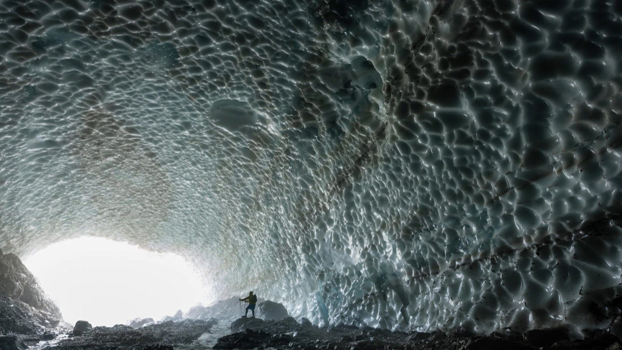 Eiskapelle am Watzmann in den Berchtesgadener Alpen