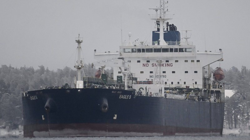 (Symbolbild) Tanker "Eagles" in der Ostsee | Bild: Wesa Moilanen/Picture Alliance (Symbolbild) Tanker "Eagles" in der Ostsee