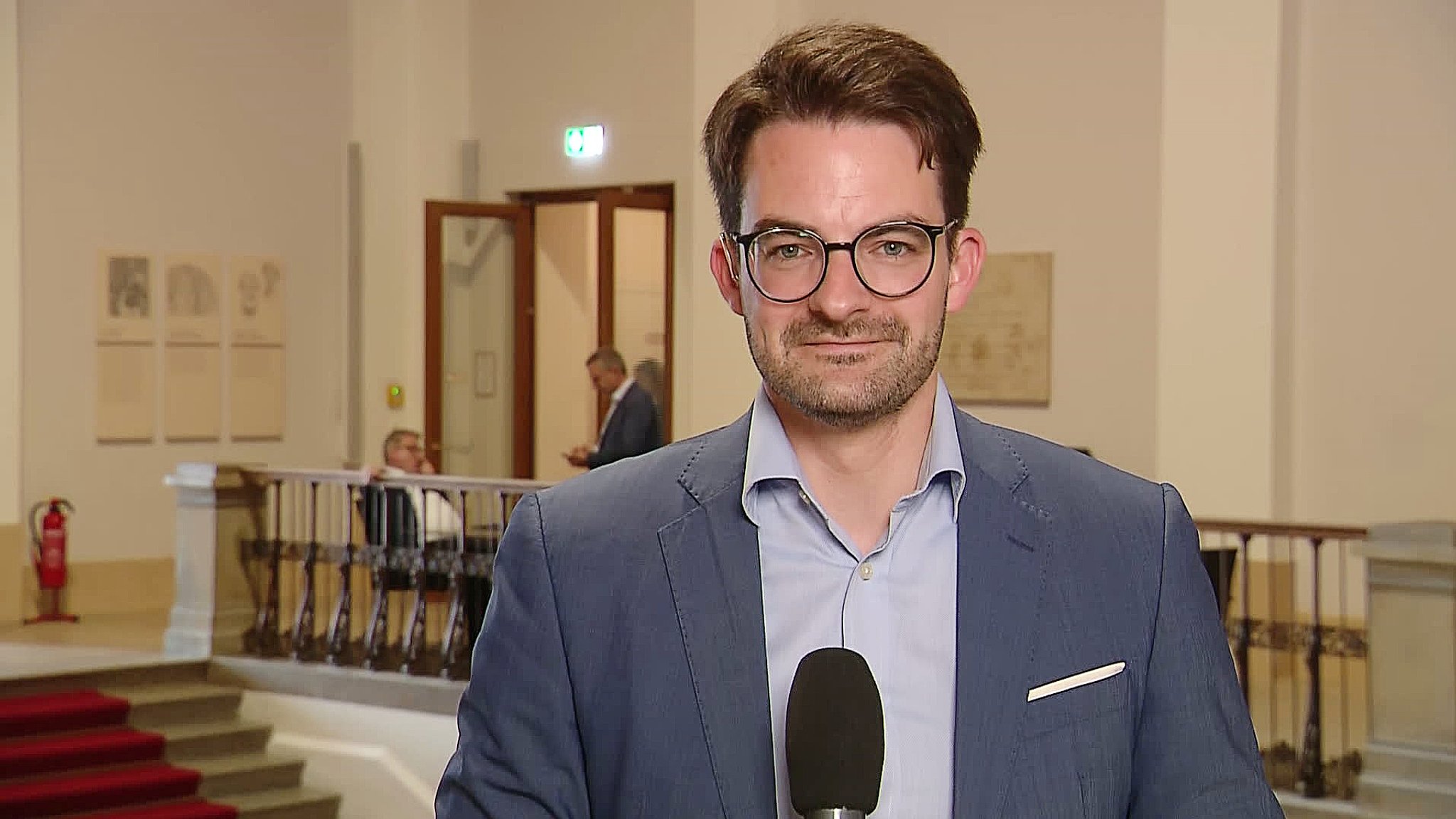 Manuel Knoll, JU-Landesvorsitzender im Kontrovers-Interview | Bild: BR Manuel Knoll, JU-Landesvorsitzender im Kontrovers-Interview