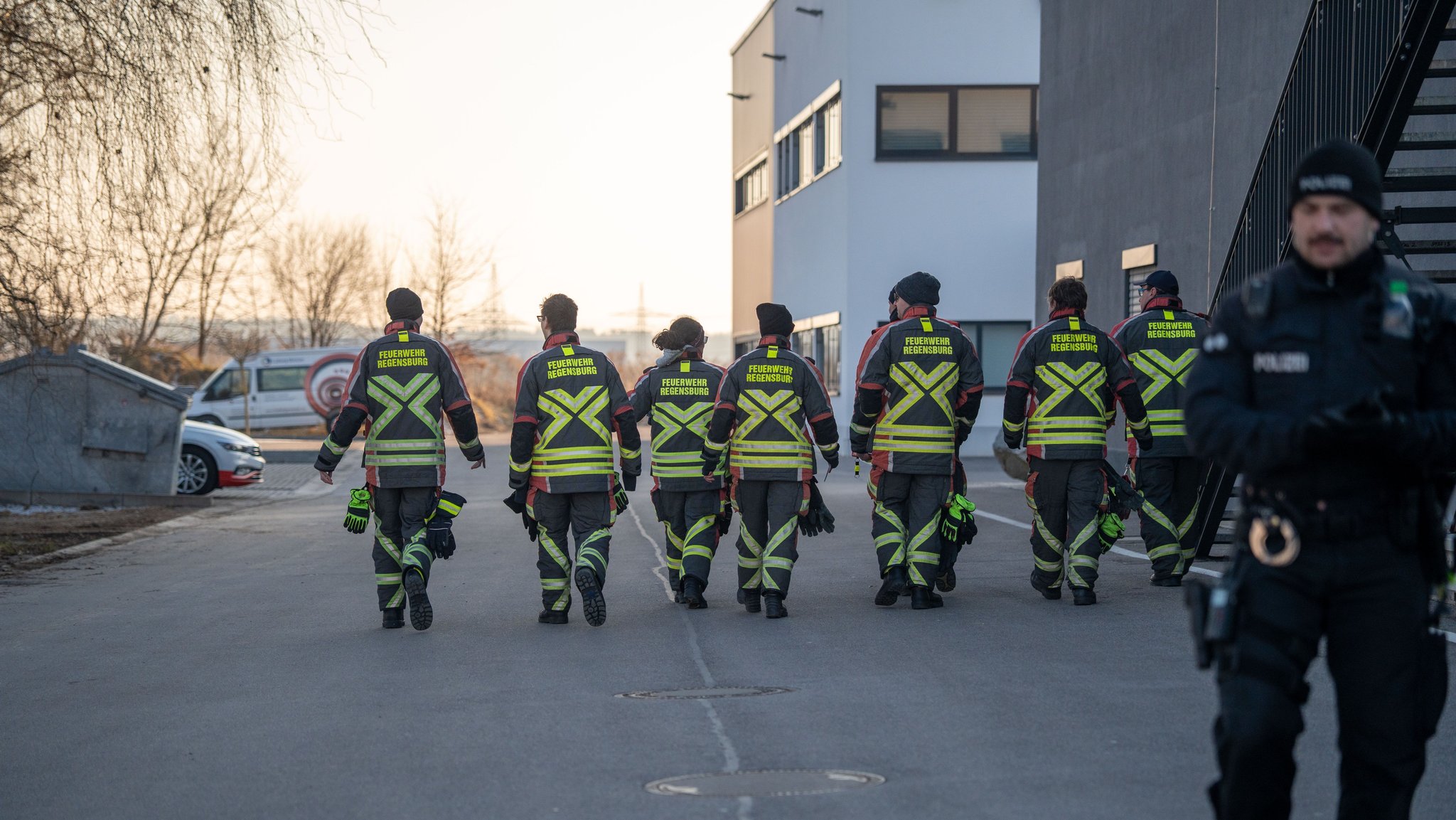 Einsatzkräfte der Feuerwehr 