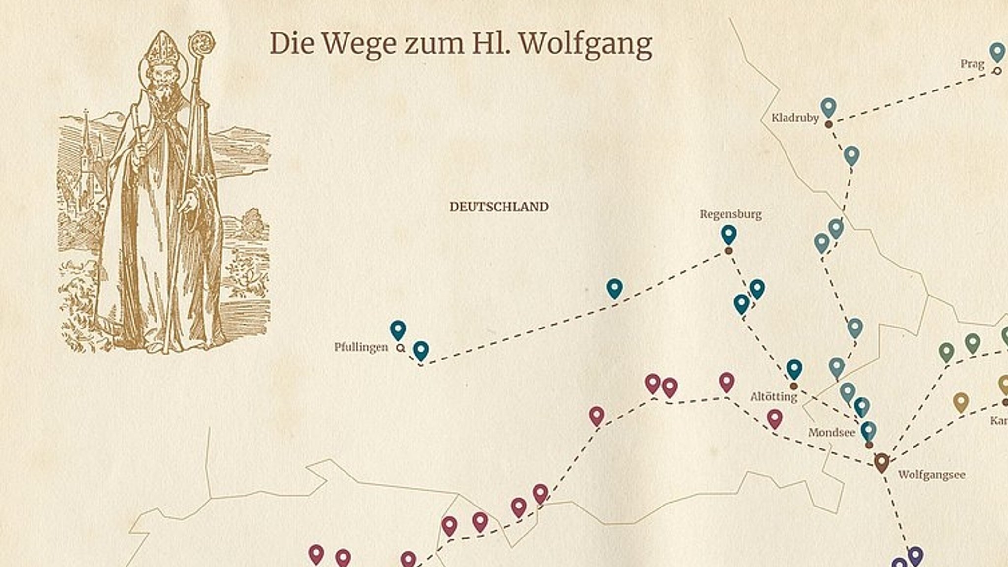 Spuren des Heiligen Wolfgang: Neuer Pilgerweg nach Regensburg