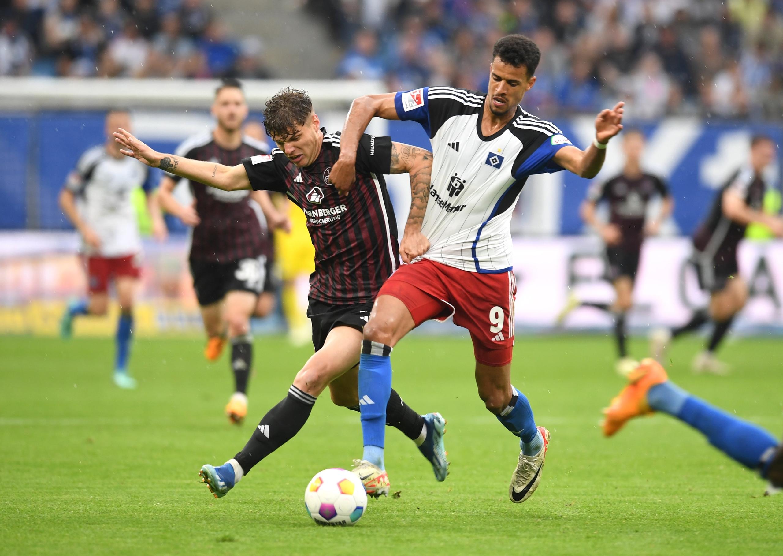 1Spielszene Hamburger SV - 1. FC Nürnberg