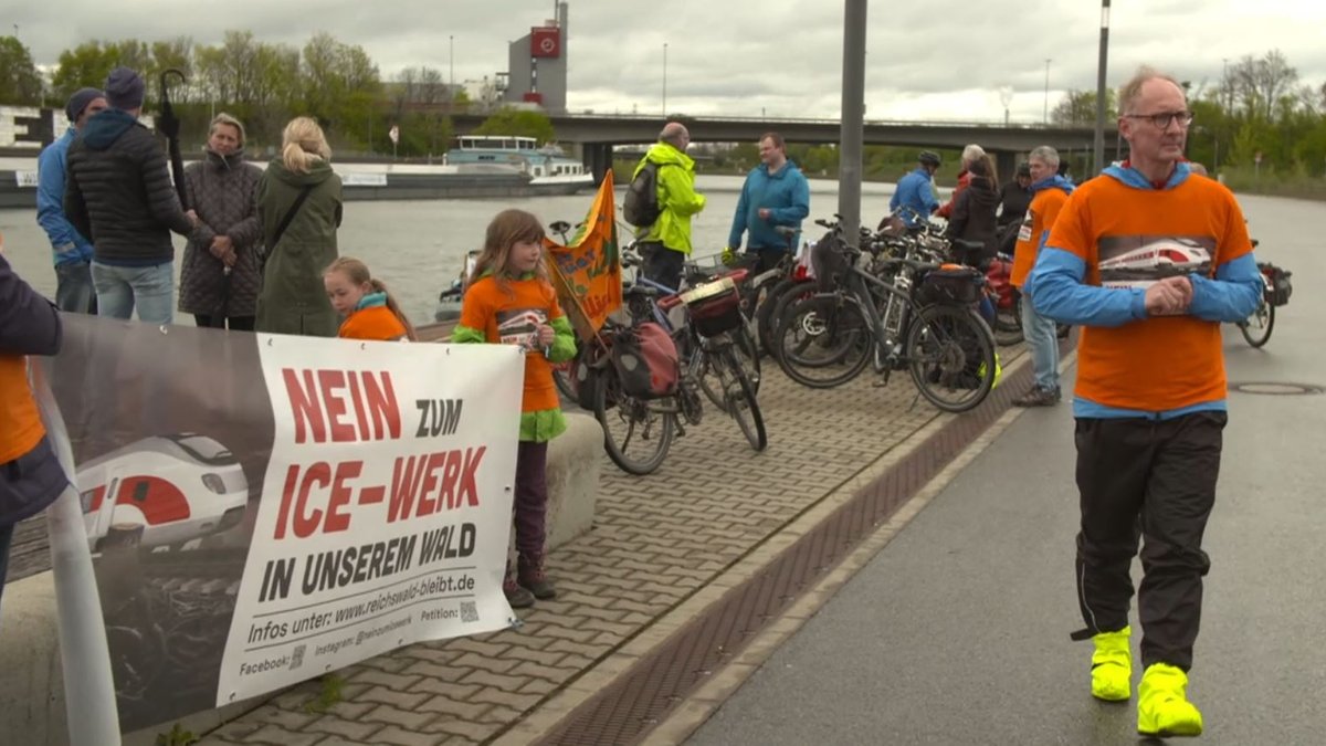 Geplantes ICE-Werk: Fahrrad-Sternfahrt aus Protest in Nürnberg