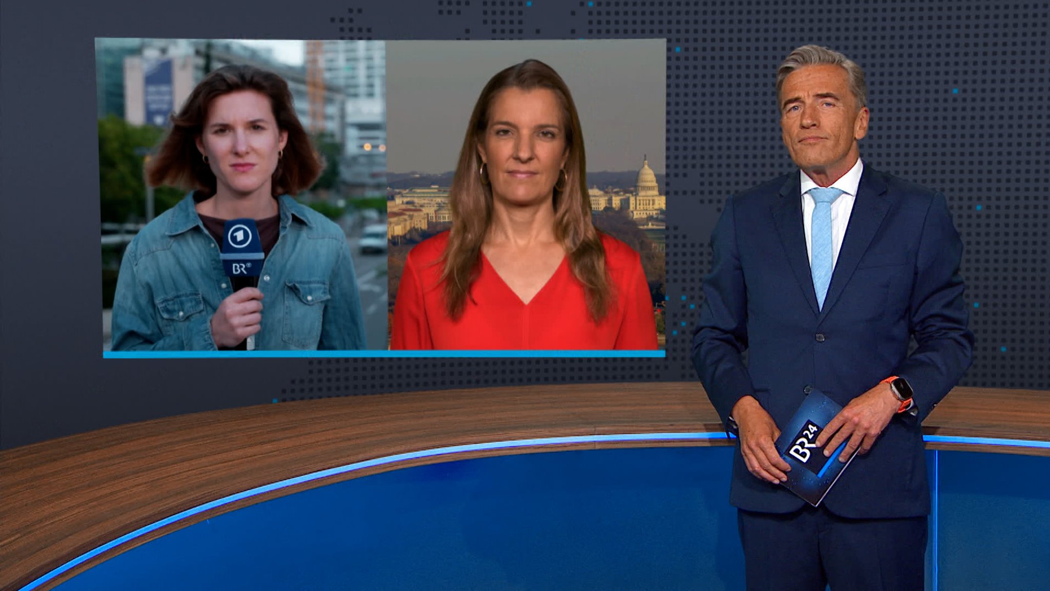 Die Einschätzung der Lage mit unseren ARD-Korrespondentinnen Sophie von der Tann in Tel Aviv und Kerstin Klein in Washington. | Bild: Bayerischer Rundfunk 2026 Die Einschätzung der Lage mit unseren ARD-Korrespondentinnen Sophie von der Tann in Tel Aviv und Kerstin Klein in Washington.
