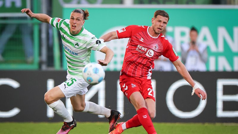 Spielszene SpVgg Greuther Fürth - 1. FC Köln | Bild: picture-alliance/dpa Spielszene SpVgg Greuther Fürth - 1. FC Köln