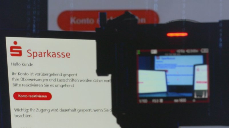 Computerbildschirm mit gefälschter Internet-Seite | Bild: BR Computerbildschirm mit gefälschter Internet-Seite