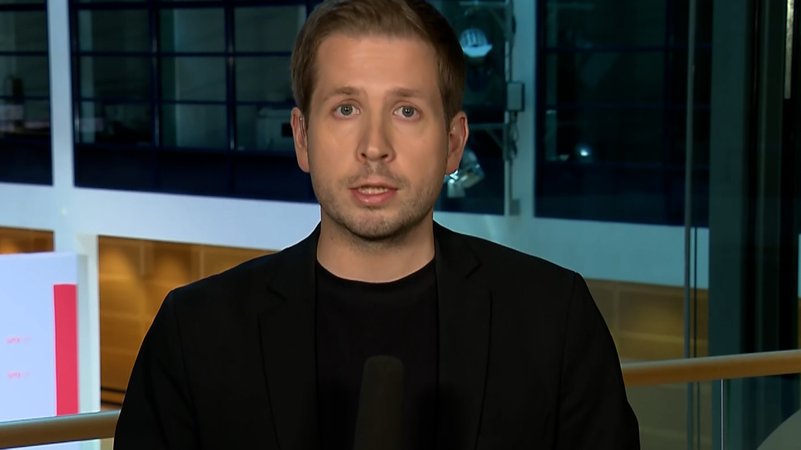 Reaktionen SPD- und CDU-Generalsekretär Kevin Kühnert und Carsten Linnemann | Bild: BR Reaktionen SPD- und CDU-Generalsekretär Kevin Kühnert und Carsten Linnemann