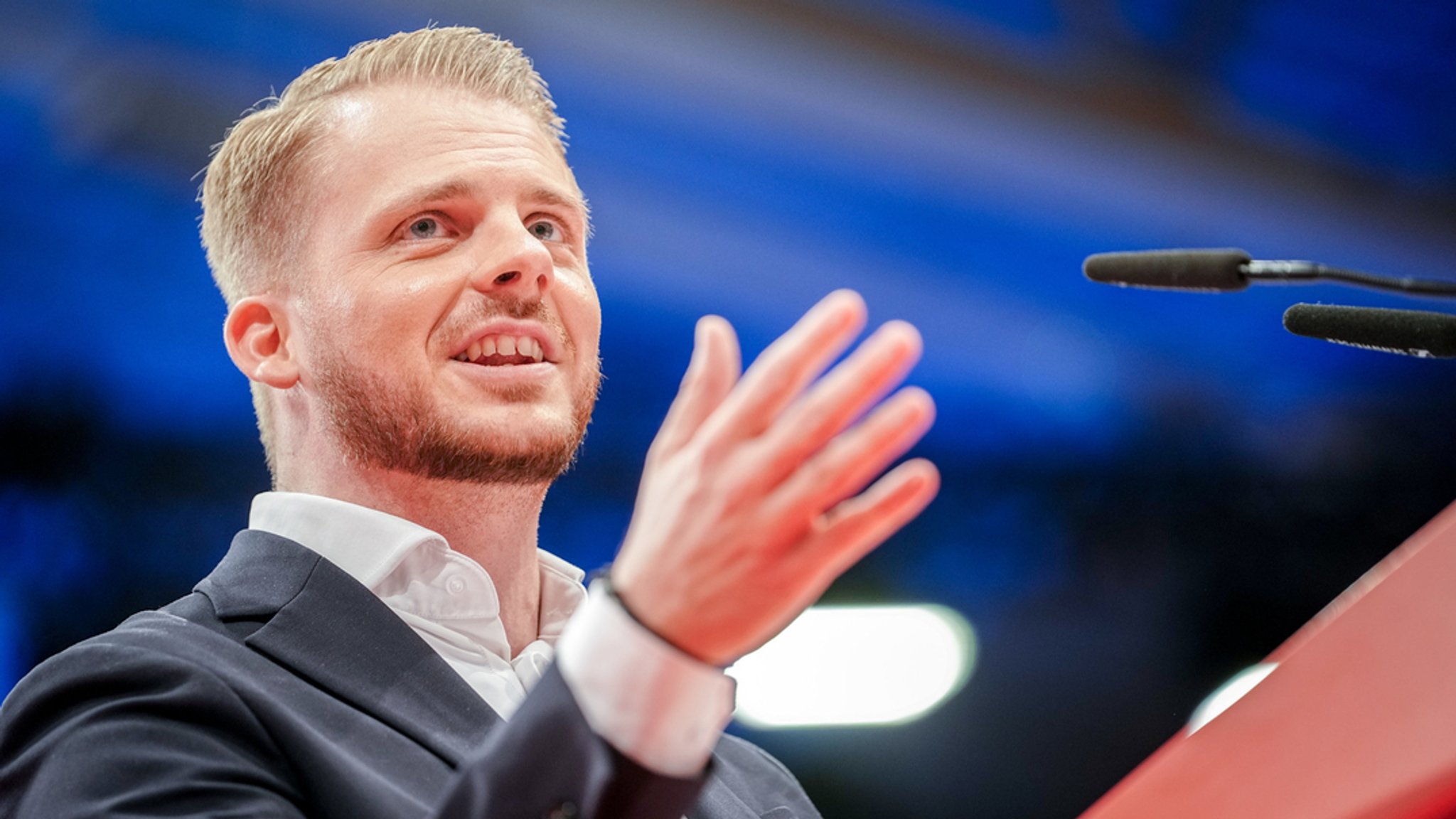 SPD-Generalsekretär Tim Klüssendorf | Bild: dpa-Bildfunk/Kay Nietfeld SPD-Generalsekretär Tim Klüssendorf