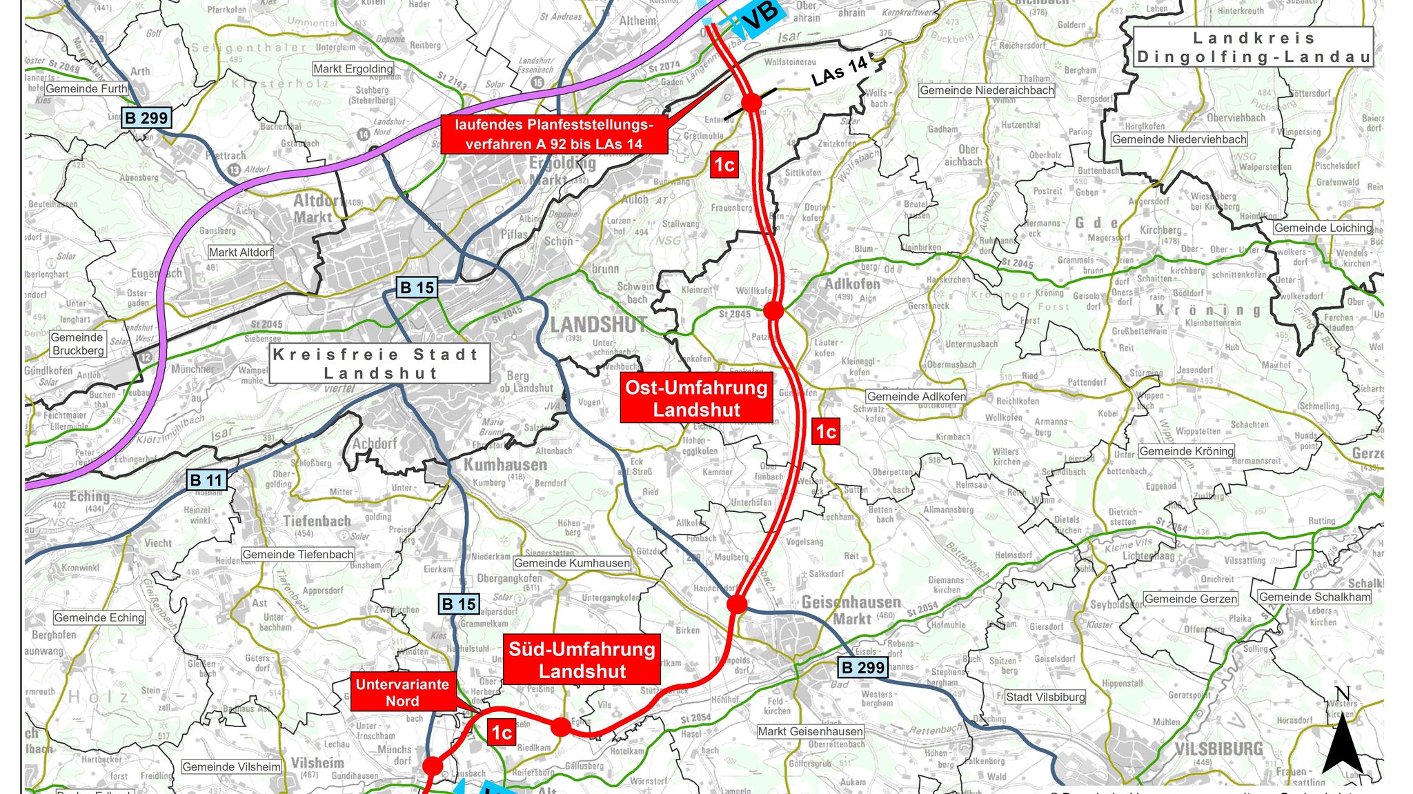 Initiative will zügigen Weiterbau der B15neu 