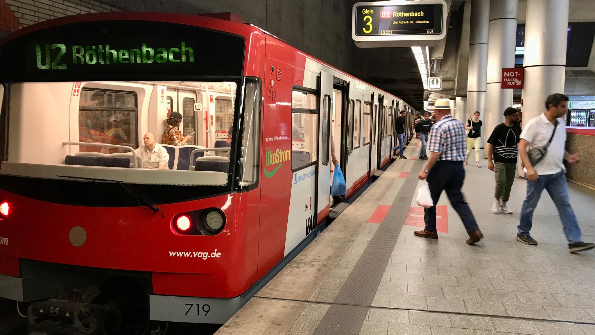 Die fahrerlose U-Bahn in Nürnberg: Die U3 wird derzeit weiter ausgebaut.