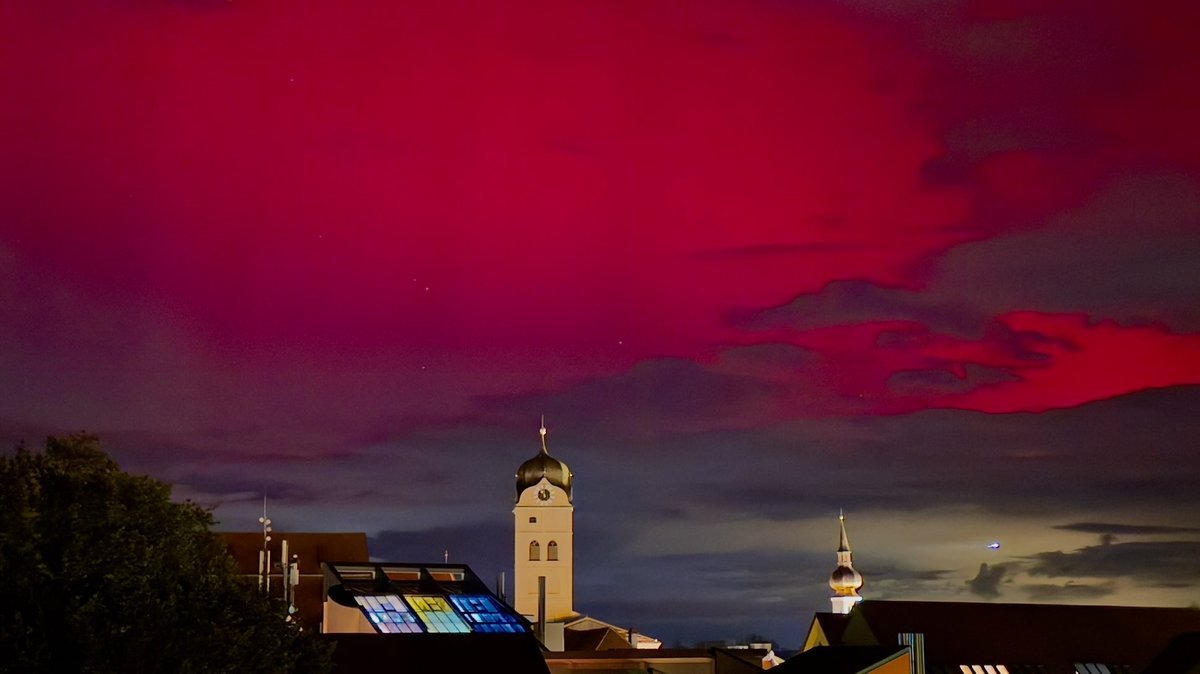 Polarlichter in Bayern – erneut buntes Naturspektakel am Himmel 
