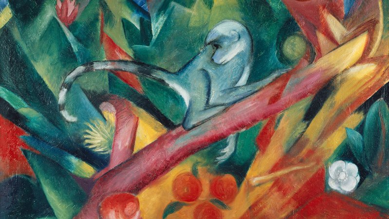 Kunstwerk "Das Äffchen" von Franz Marc | Bild: BR/tasca films munich Kunstwerk "Das Äffchen" von Franz Marc