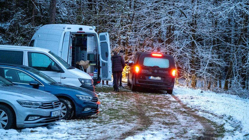 Spurensicherung am Fundort der Leiche. | Bild: News5/ Lars Haubner Spurensicherung am Fundort der Leiche.