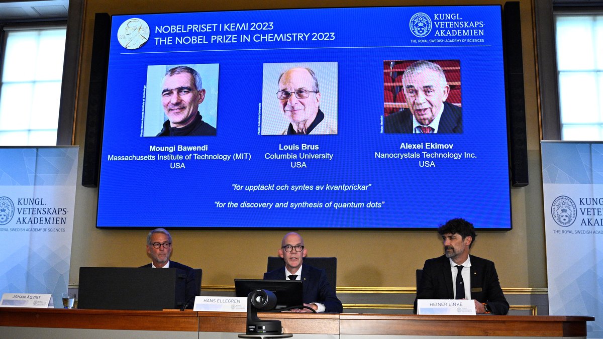 Der Nobelpreis für Chemie geht in diesem Jahr an die in den USA tätigen Forscher Moungi Bawendi, Louis Brus und Alexei Ekimov