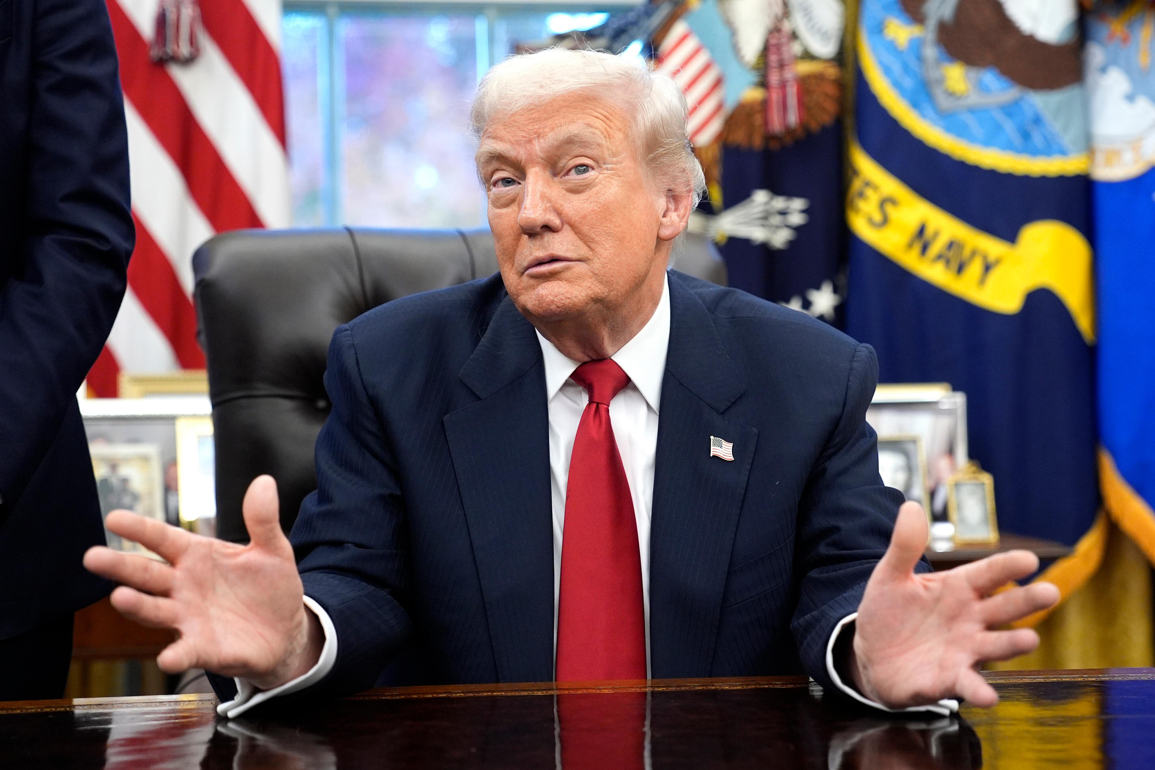 US-Präsident Donald Trump im Oval Office