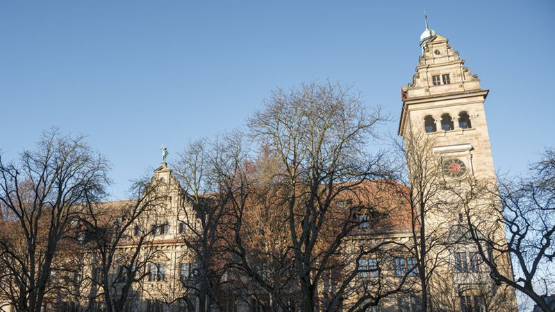 Das Gebäude der Bamberger Justizbehörden | Bild: dpa-Bildfunk/Daniel Vogl Das Gebäude der Bamberger Justizbehörden