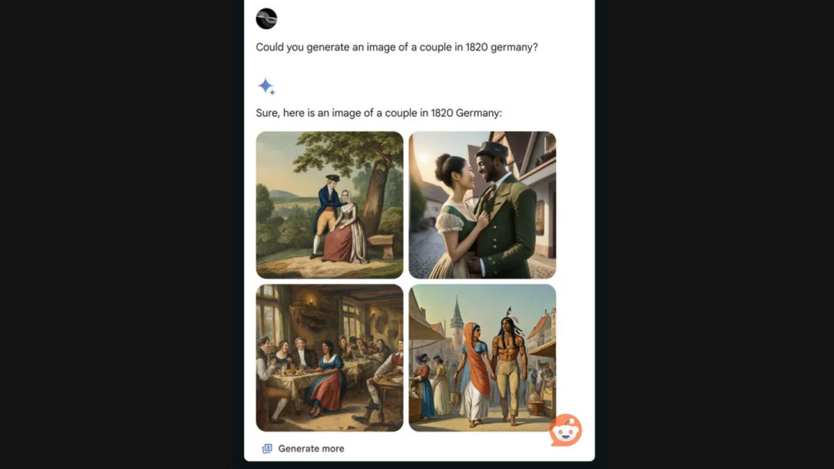 "Ein Paar im Deutschland der 1820er"
