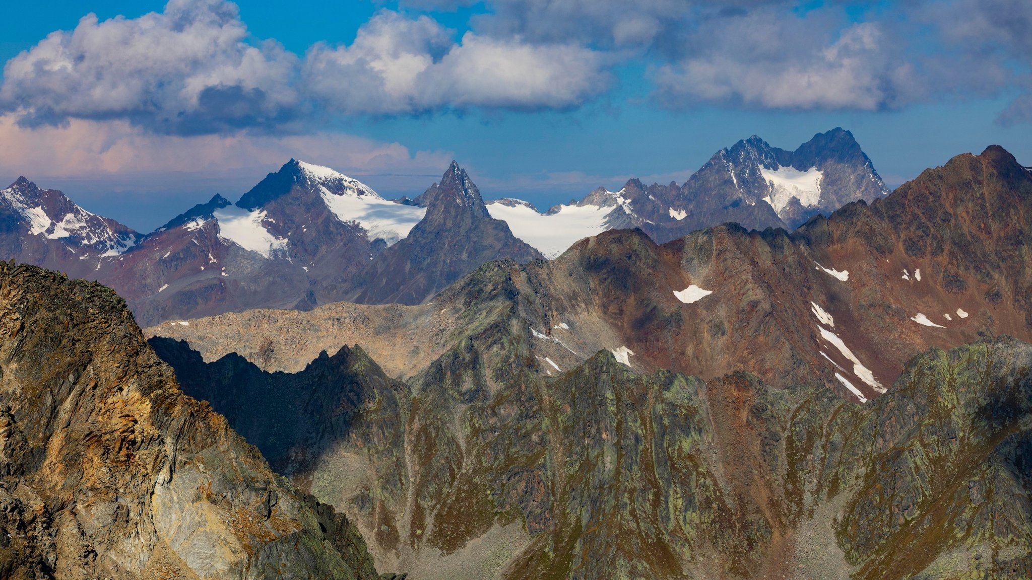 Blick in die Ötztaler Alpen